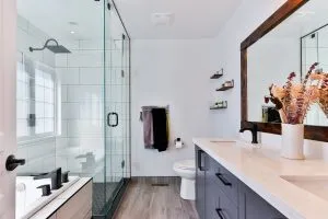 white bathroom