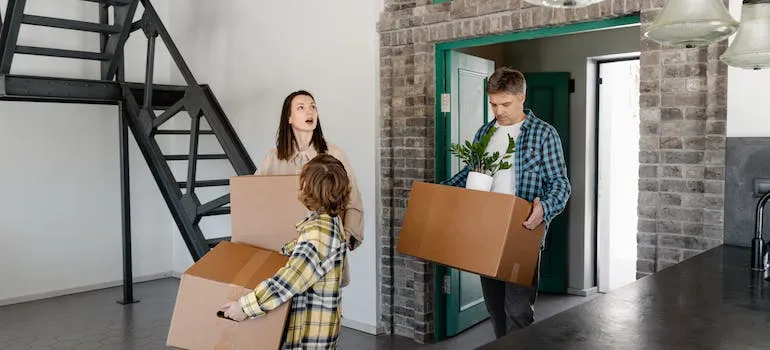 a family moving