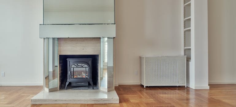 moving into a newly built home with a fireplace