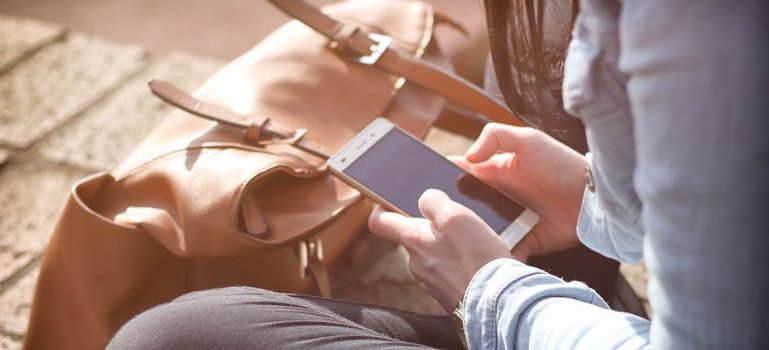 Person Using Android Smartphone