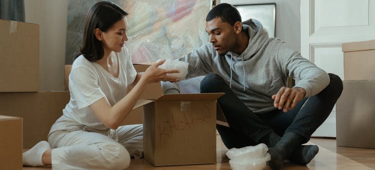 Man and Woman Sitting
