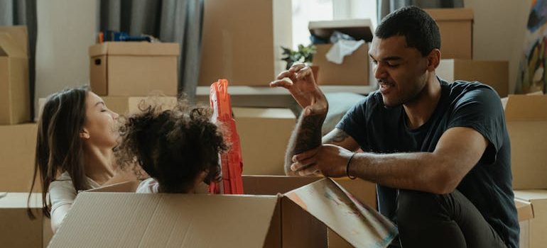 a family moving