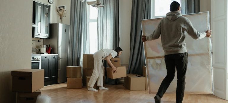 a family moving